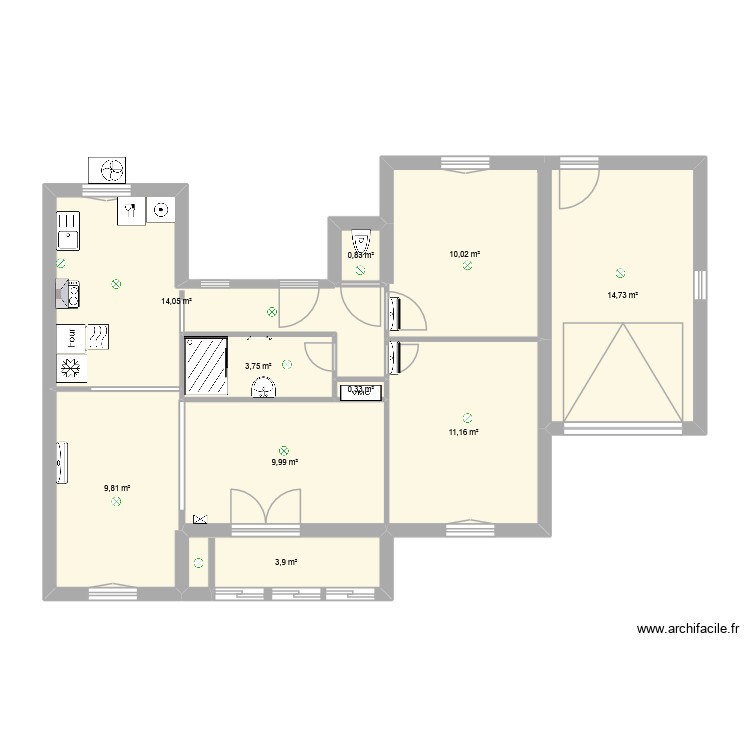 Honorine. Plan de 0 pièce et 0 m2