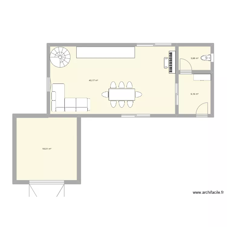 Projet Final AC. Plan de 4  et 68 m²