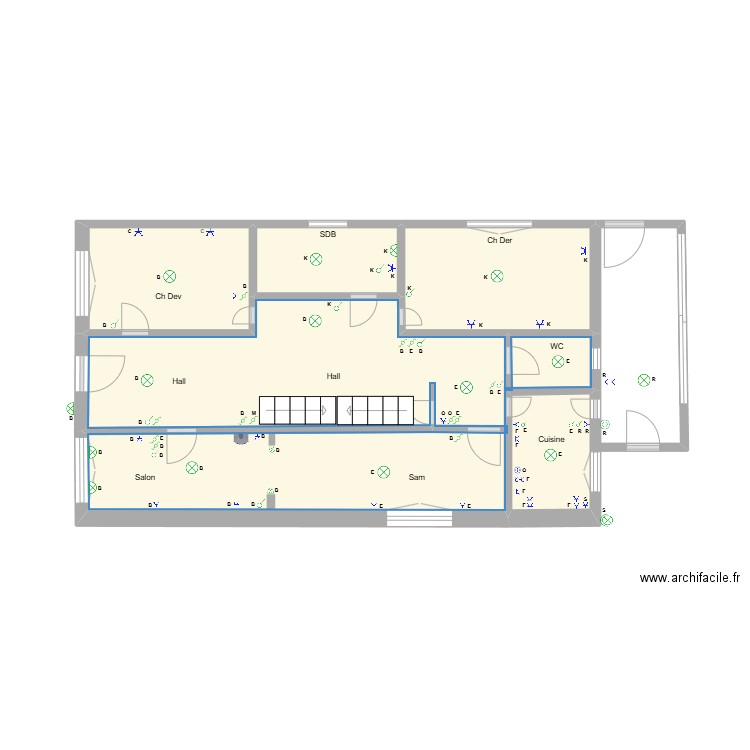 Oriant Rez. Plan de 5 pièces et 31 m2