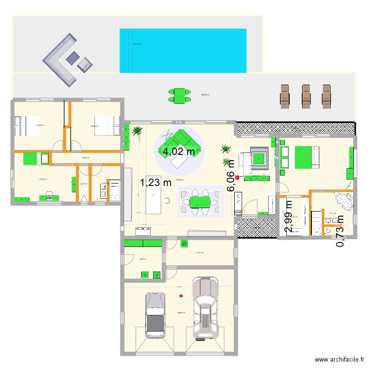 Hudimesnil_1163. Plan de 18 pièces et 466 m2