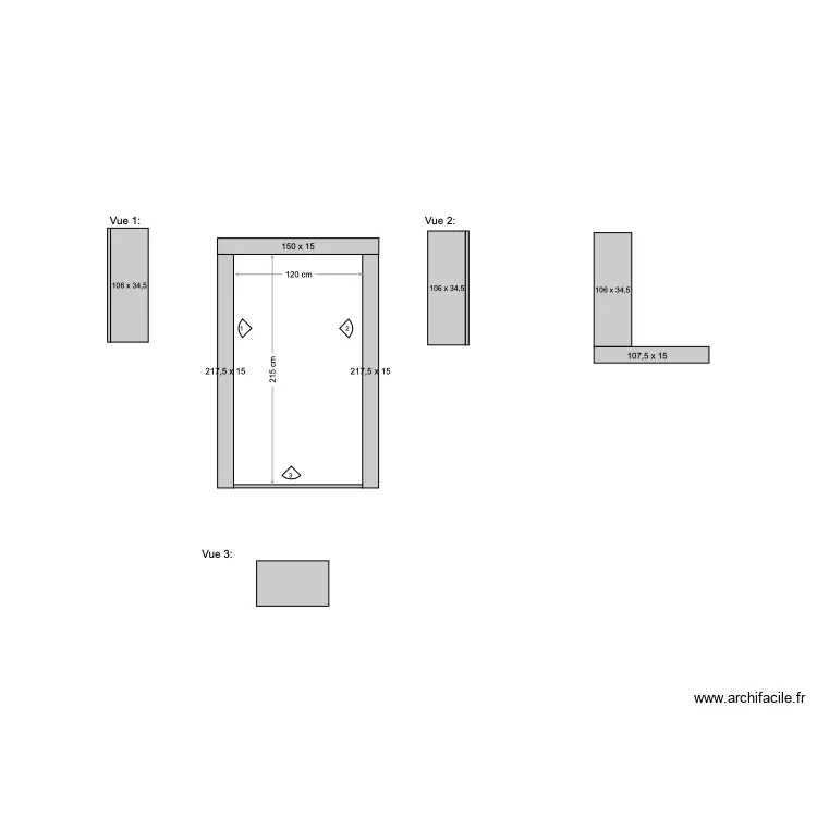 pierre fenêtre 120x215. Plan de pierre fenêtre 120x215. Plan de