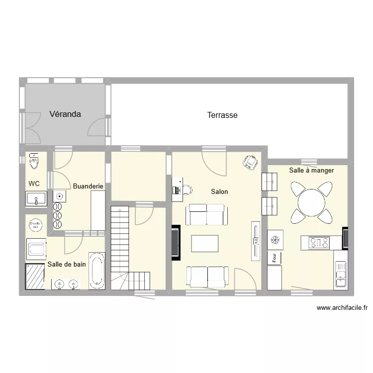 Trongrinne bas. Plan de 