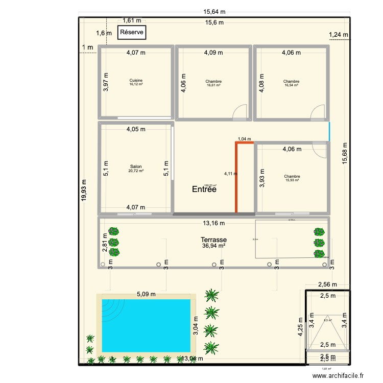 Villa 4 Dom. Plan de 9 pièces et 433 m2