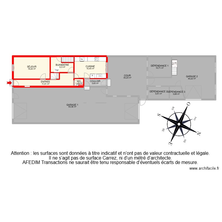 BI 28425-. Plan de 28 pièces et 461 m2