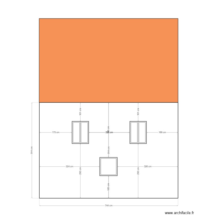 facade nord saint leger. Plan de 0 pièce et 0 m2