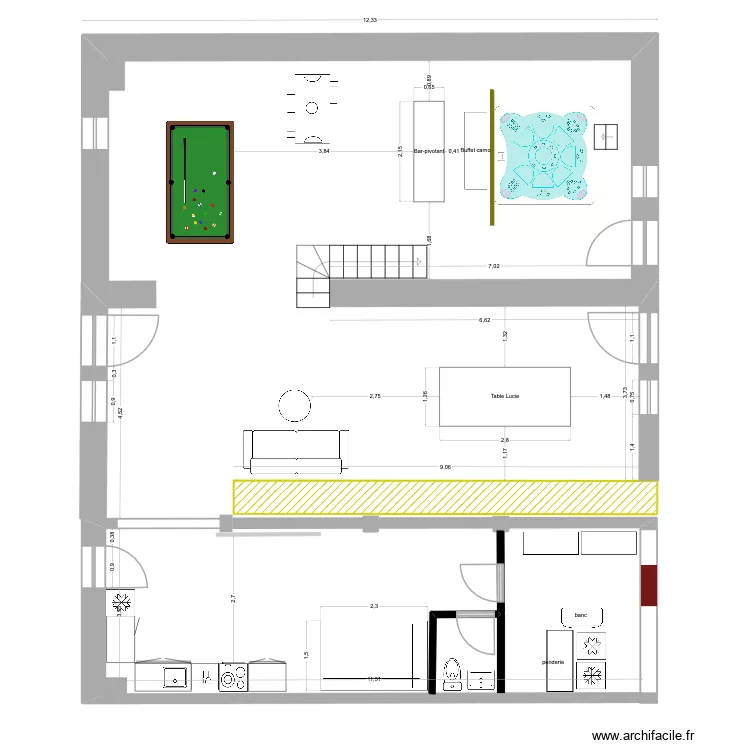 corps de ferme V3. Plan de 
