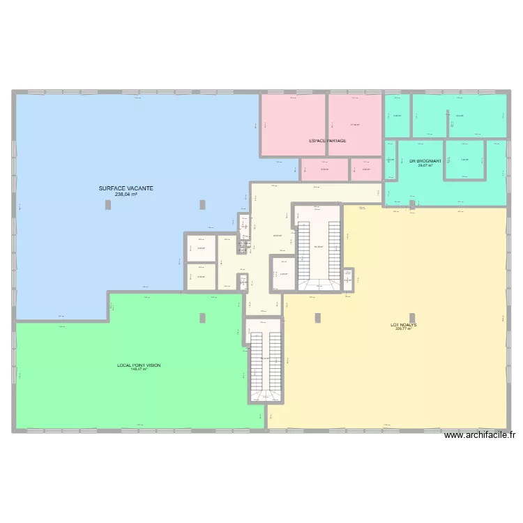 R2 DMAG - Surface vacante GIMIR R+1. Plan de 