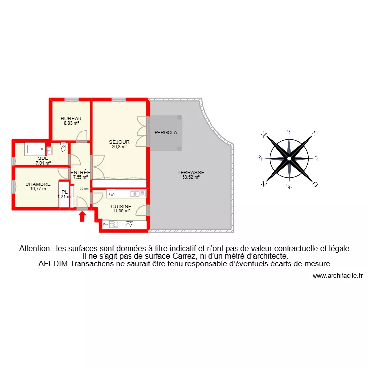 BI 34963. Plan de 14  et 185 m²