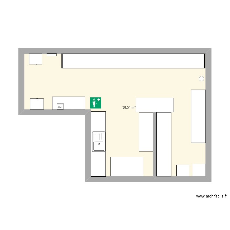 Salle chimie. Plan de 0 pièce et 0 m2