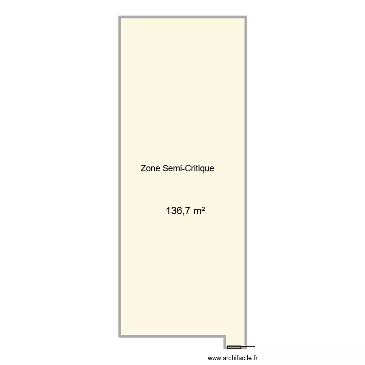 Zone Semi-Critique CHU Helora Mons Kennedy. Plan de 1 pièce et 137 m²