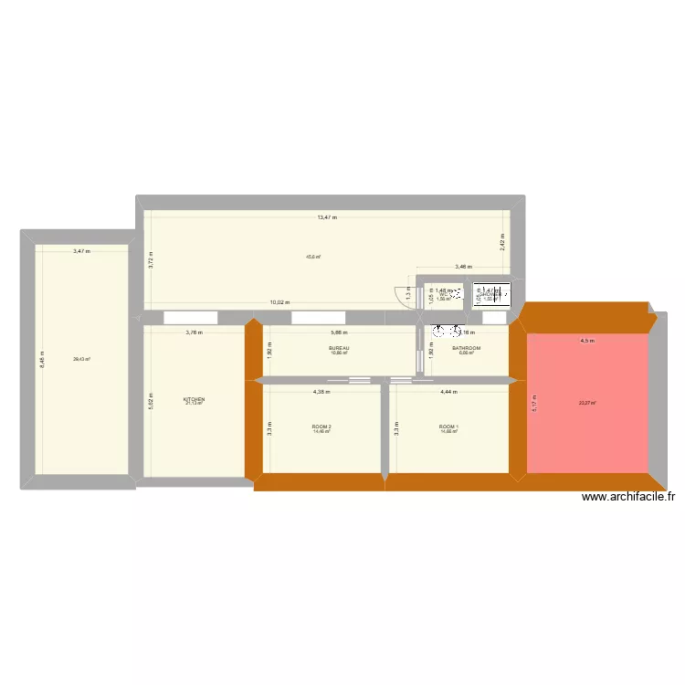 Maison projet 2. Plan de 