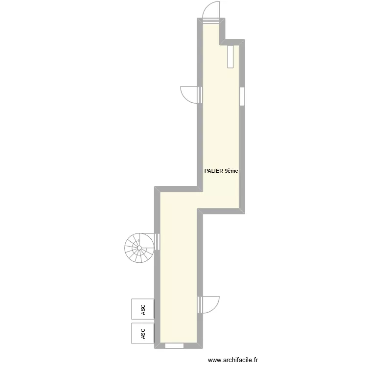 DURIS. Plan de 1 Pièce et 27 m²