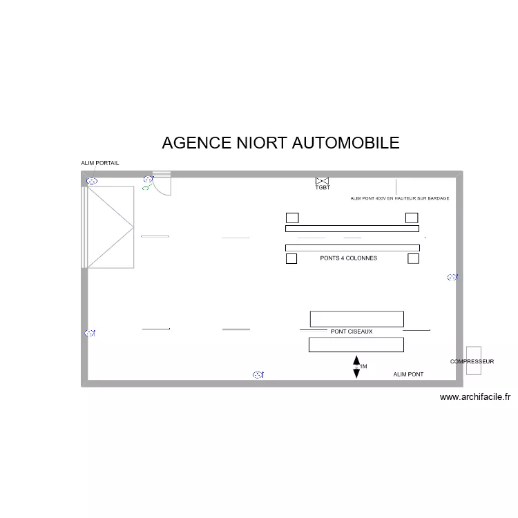 AGENCE NIORT AUTOMOBILES. Plan de 