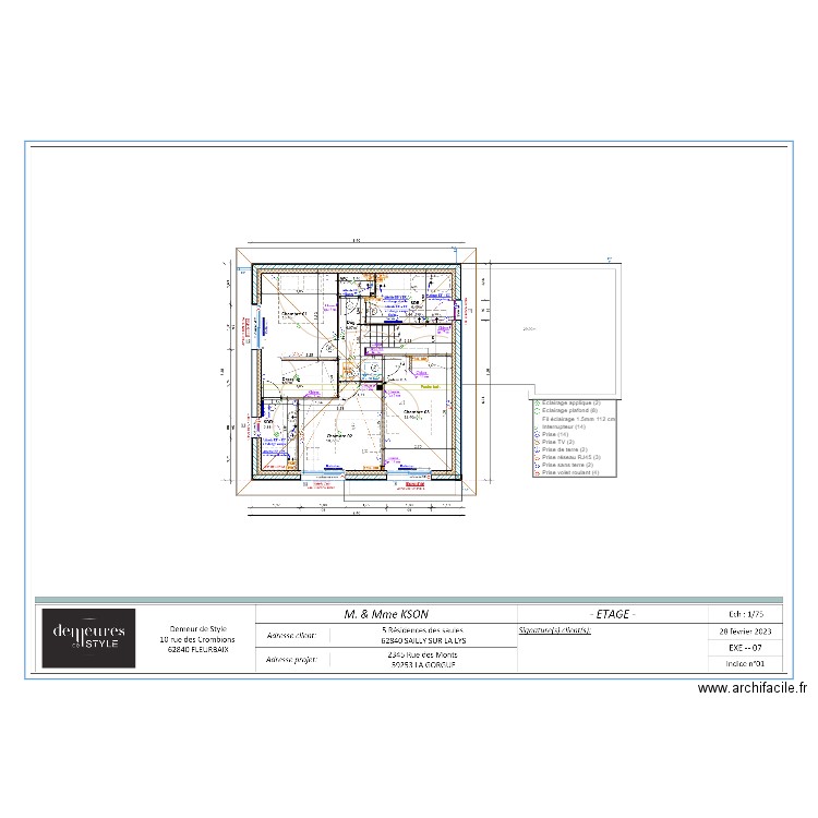 KSON ETAGE. Plan de 0 pièce et 0 m2