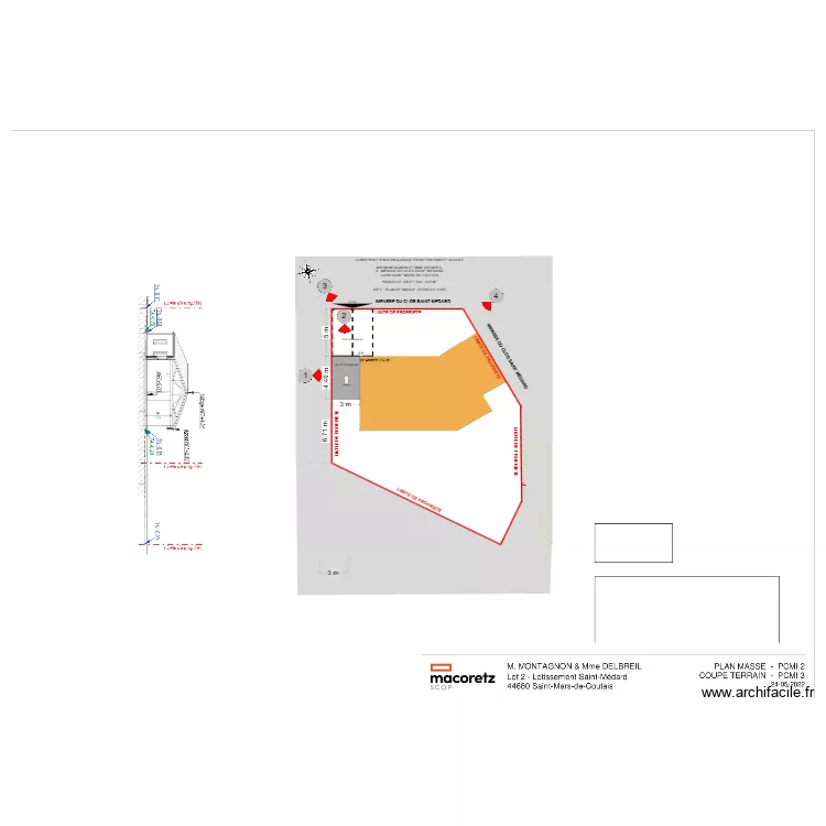 DP 2 MONTAGNON. Plan de 