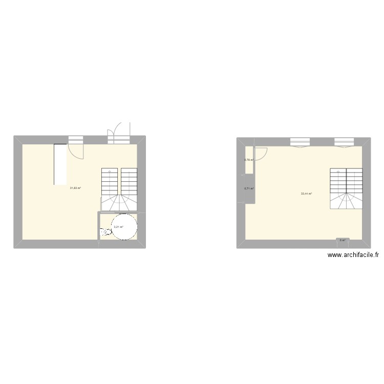 Pizzeria - Plan 30 01 2025. Plan de 6 pièces et 70 m2