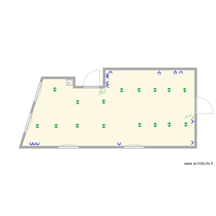SELIM. Plan de 1 pièce et 28 m2