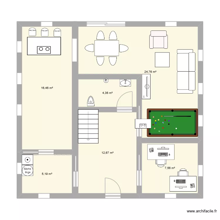 module 5. Plan de 6  et 71 m²