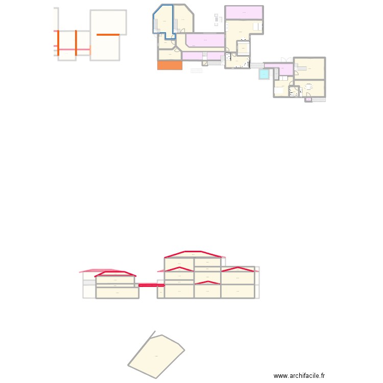 Plan 05 décembre 2025. Plan de 130 pièces et 2205 m2