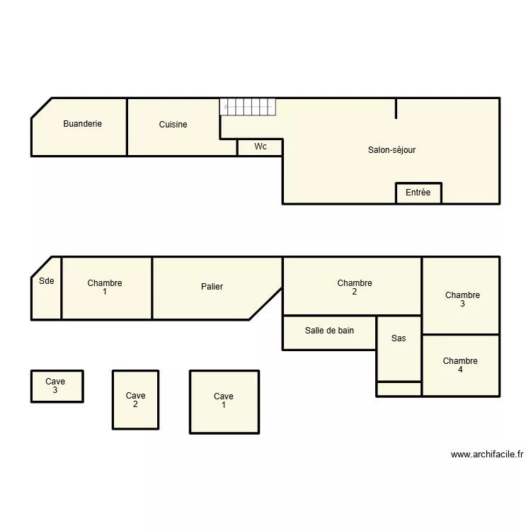 DOUARNENEZ DANNIEL. Plan de 