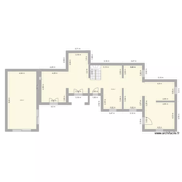 moi1. Plan de 2  et 173 m²