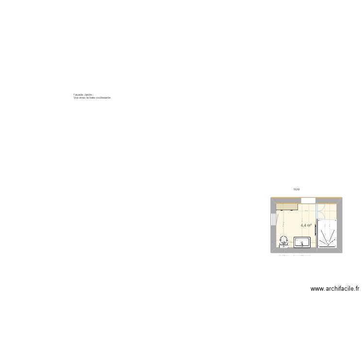 SDB. Plan de 0 pièce et 0 m2