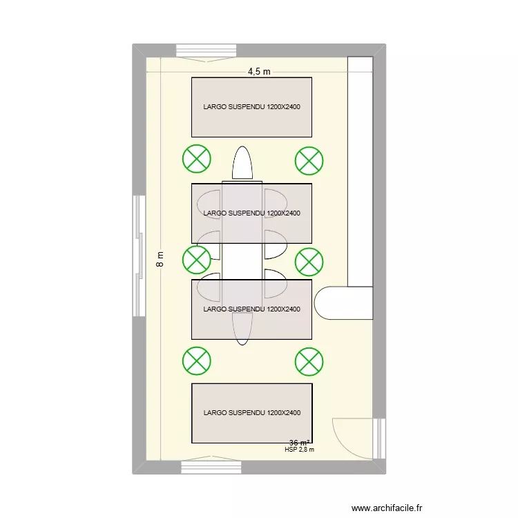 SALLE A MANGER - FOYER VIE LES MARTINEAUX. Plan de 