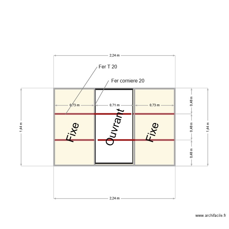fenetre1 INSS. Plan de 9 pièces et 3 m2