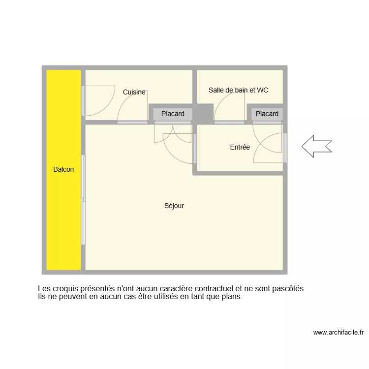 Croquis Jean Michel. Plan de 