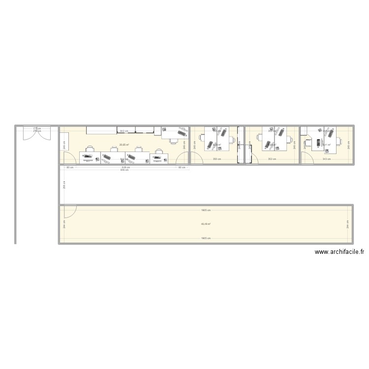 Plan Bureau qualité. Plan de 0 pièce et 0 m2