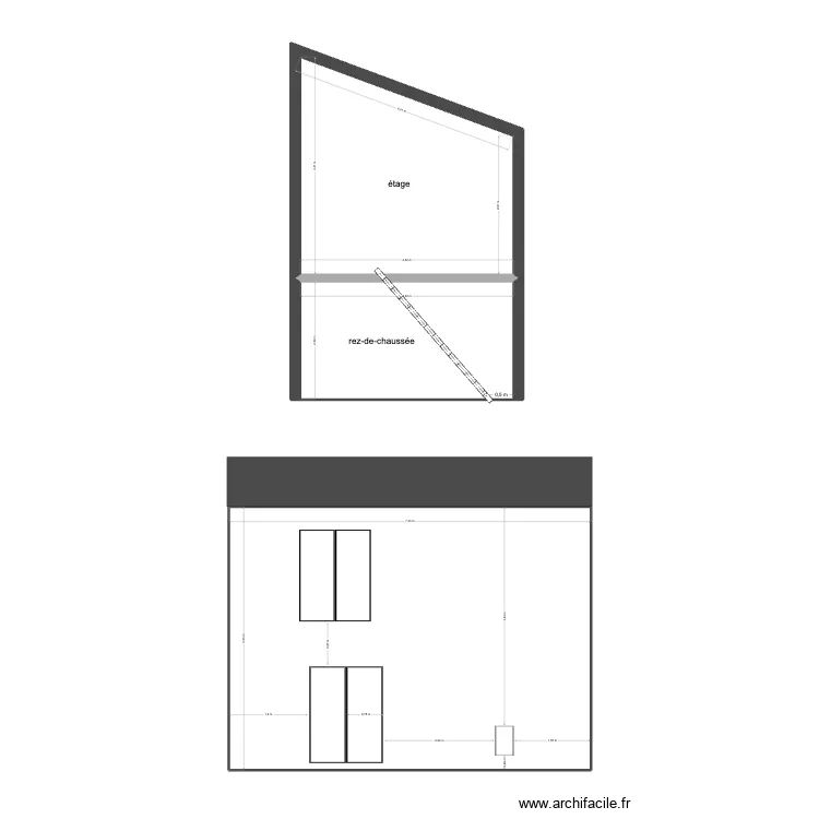 grangette2. Plan de 3 Pièces et 65 m²