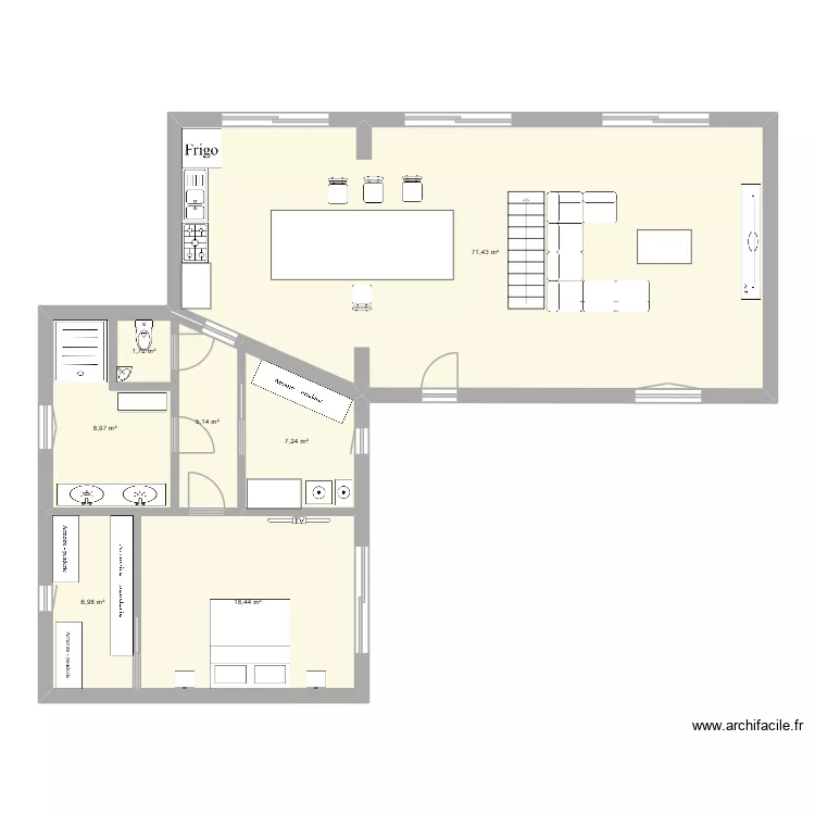 Maison Alex 2. Plan de 7 et 120 m² Maison Alex 2. Plan de 7 et 120 m²