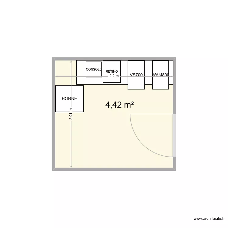 PLAN TC AUBEVOYE VANDERLEKEM. Plan de 1 Pièce et 4 m² PLAN TC AUBEVOYE VANDERLEKEM. Plan de 1 Pièce et 4 m²