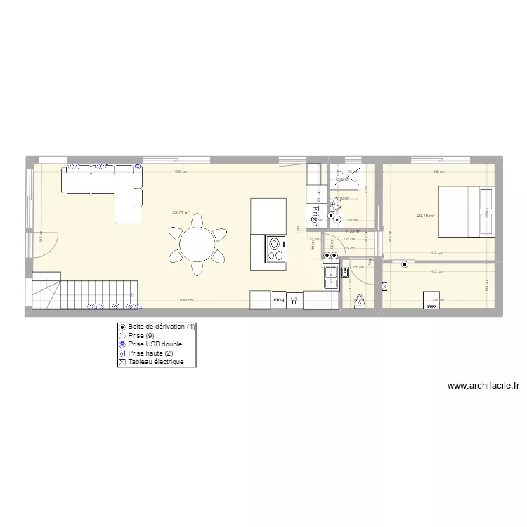 Villa 3 rdc PC_Salon. Plan de 