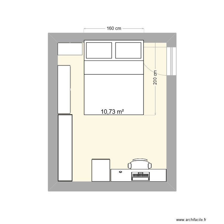 Chambre été lit EMMA. Plan de 0 pièce et 0 m2