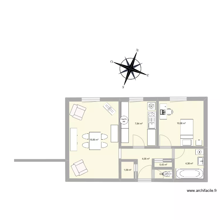 Appart Ralph. Plan de 