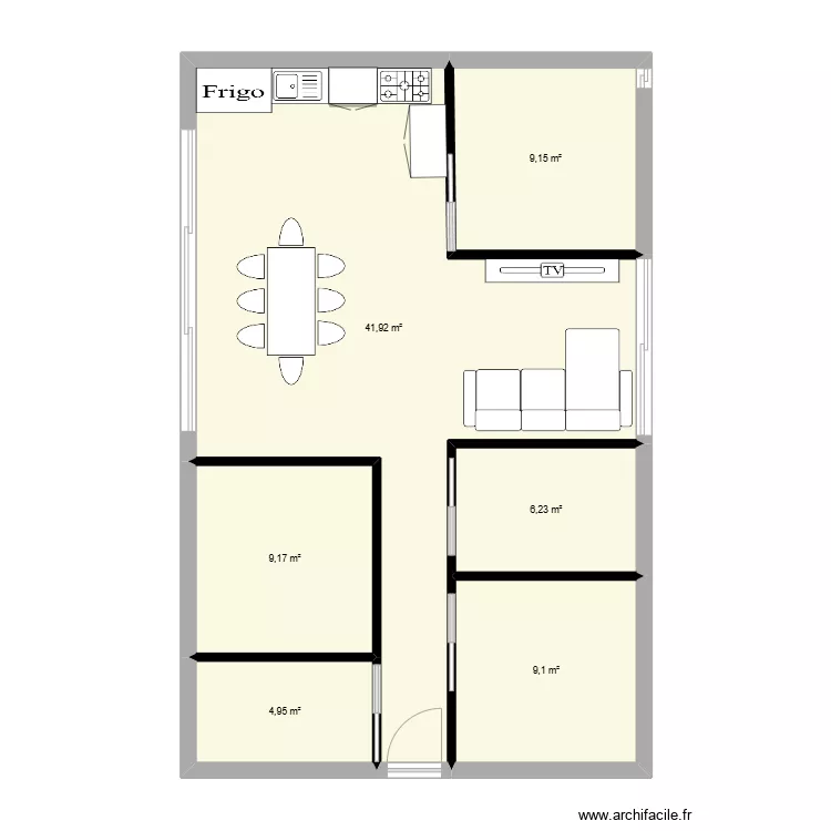 ETANG EXTENSION CHALET. Plan de 