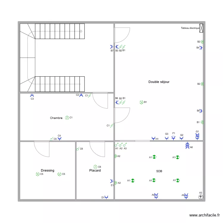 mont sur marchienne appartement 3. Plan de 