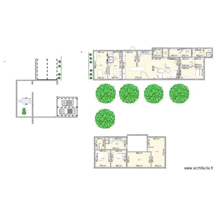 lagouere extension2. Plan de 17 pièces et 295 m2