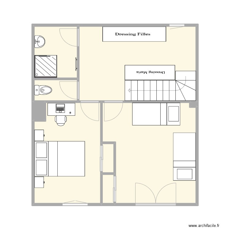 Maison Vourles. Plan de 9 pièces et 43 m2