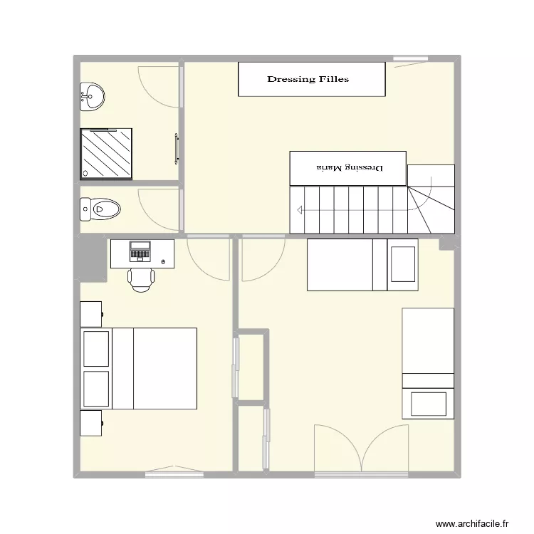 Maison Vourles. Plan de 