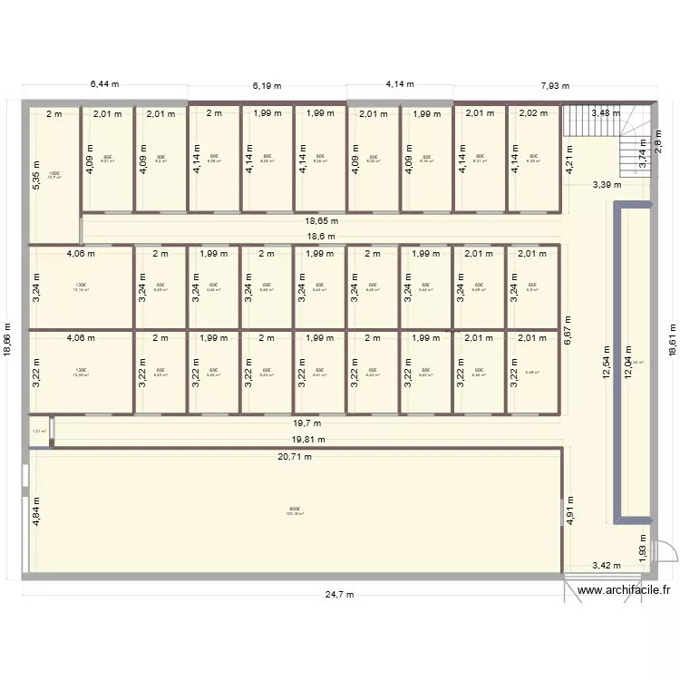 V5 entrepot JRF. Plan de 