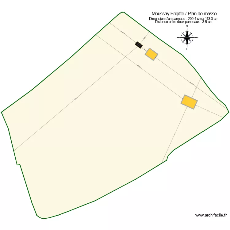 Moussay Brigitte plan de masse. Plan de 