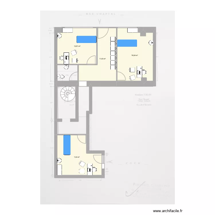 Cabinet Chaptal 2. Plan de 