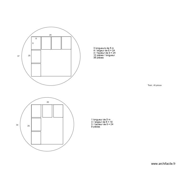 SECTIONS BOIS LONGUEUR 5 M. Plan de SECTIONS BOIS LONGUEUR 5 M. Plan de