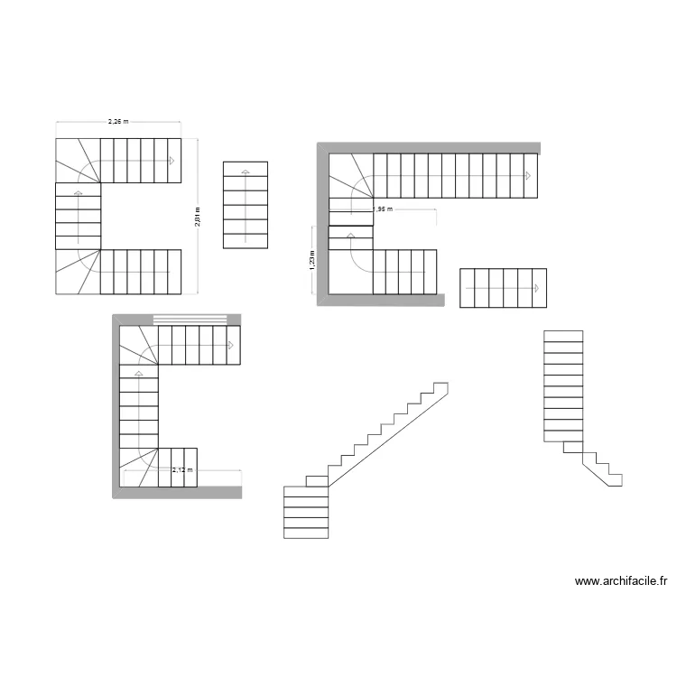 escalier maison Kram. Plan de 