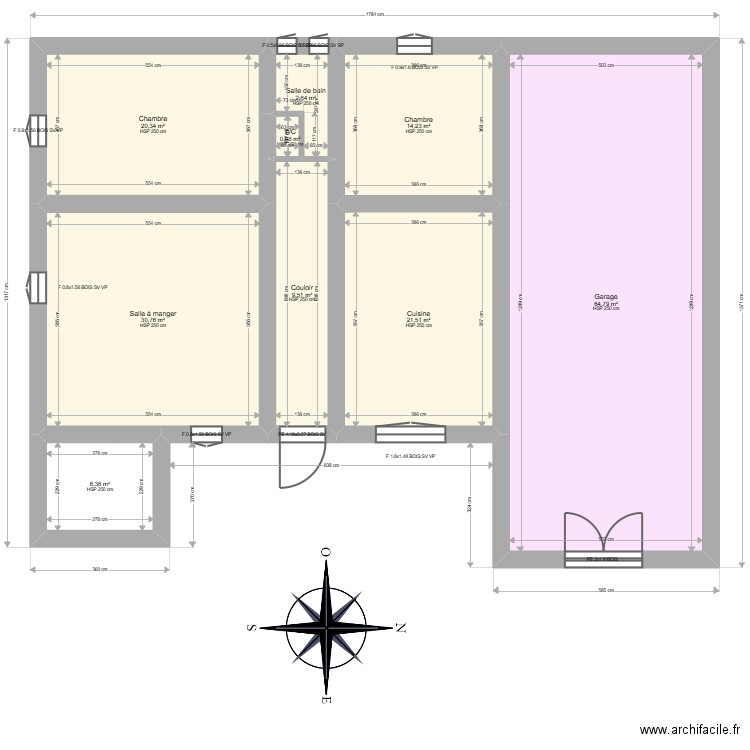 Craissac. Plan de 20 pièces et 420 m2