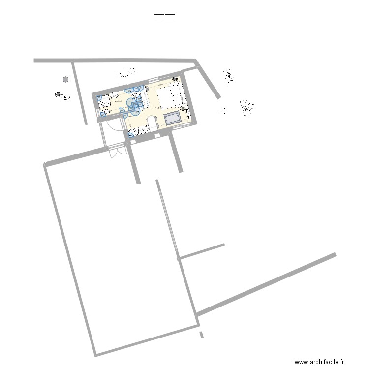 studio Bambou 4. Plan de 2 pièces et 19 m2