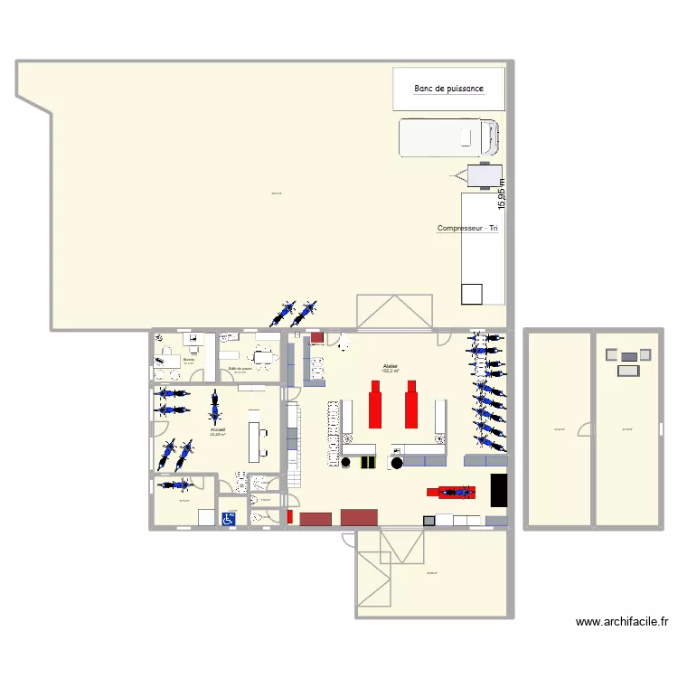 Plan ORS. Plan de 13  et 811 m²