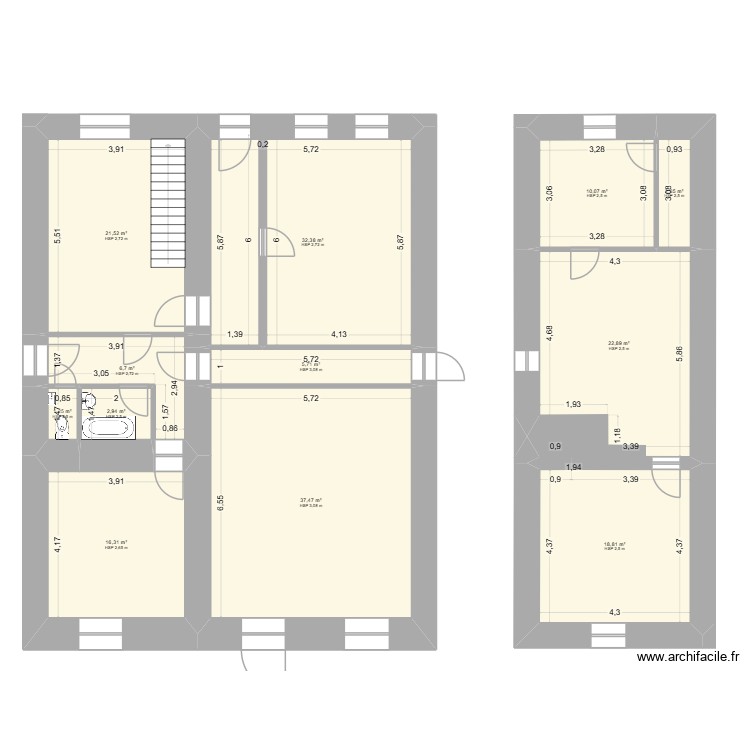 Maison en bas. Plan de 0 pièce et 0 m2